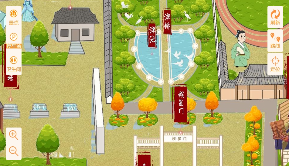 黄竹镇手绘地图景区语音讲解导览系统：智慧景区建设的基石